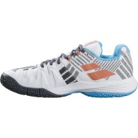 Babolat Sensa White Turquoise Women  s Sneakers