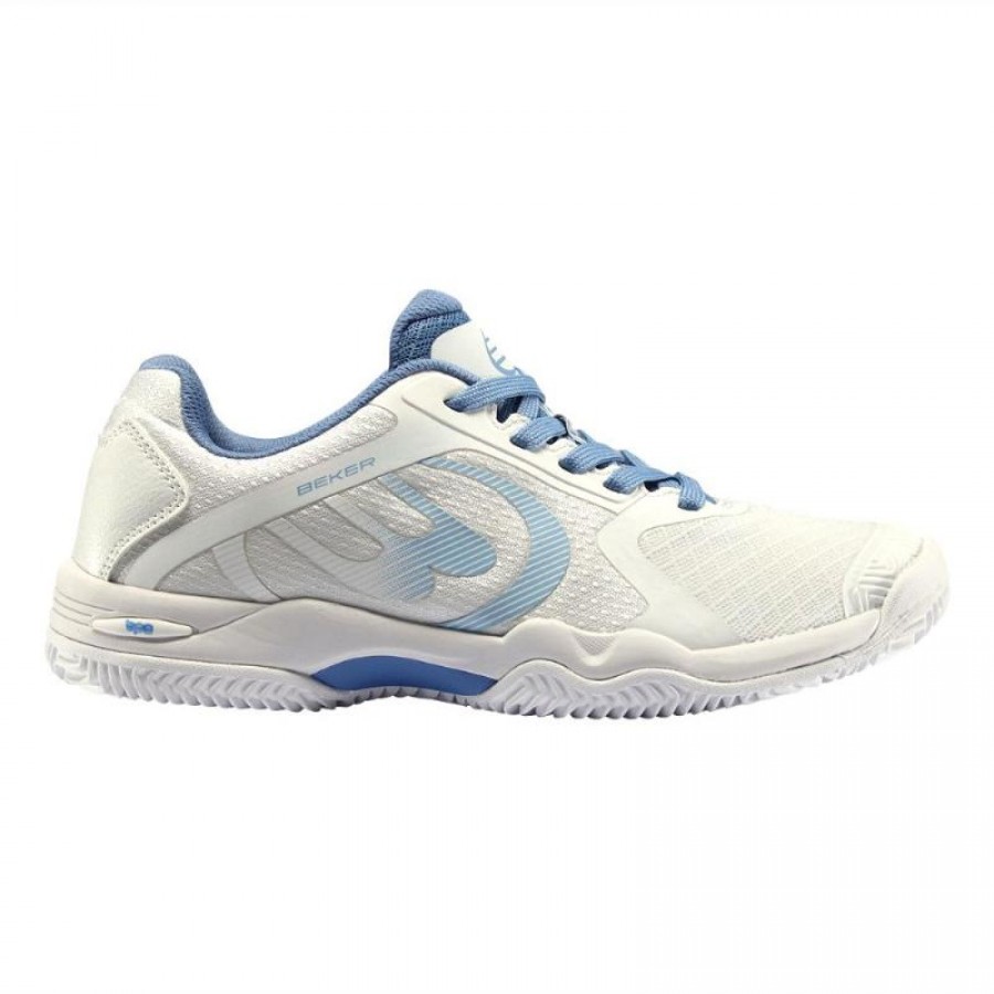 Zapatillas Bullpadel Beker 24V Blanco Azul Oscuro Mujer