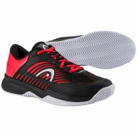 Head Revolt Pro 4.5 Clay Black Red Junior Shoes