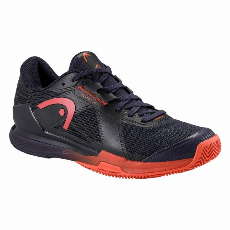 Head Sprint Pro 4.0 Clay Dark Blue Red Sneakers  Offer + Cheap