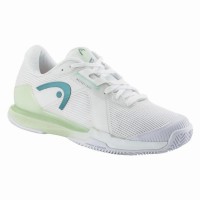 Head Sprint Pro 4.0 Clay White Light Green Women''s Sneakers  Offer + Cheap