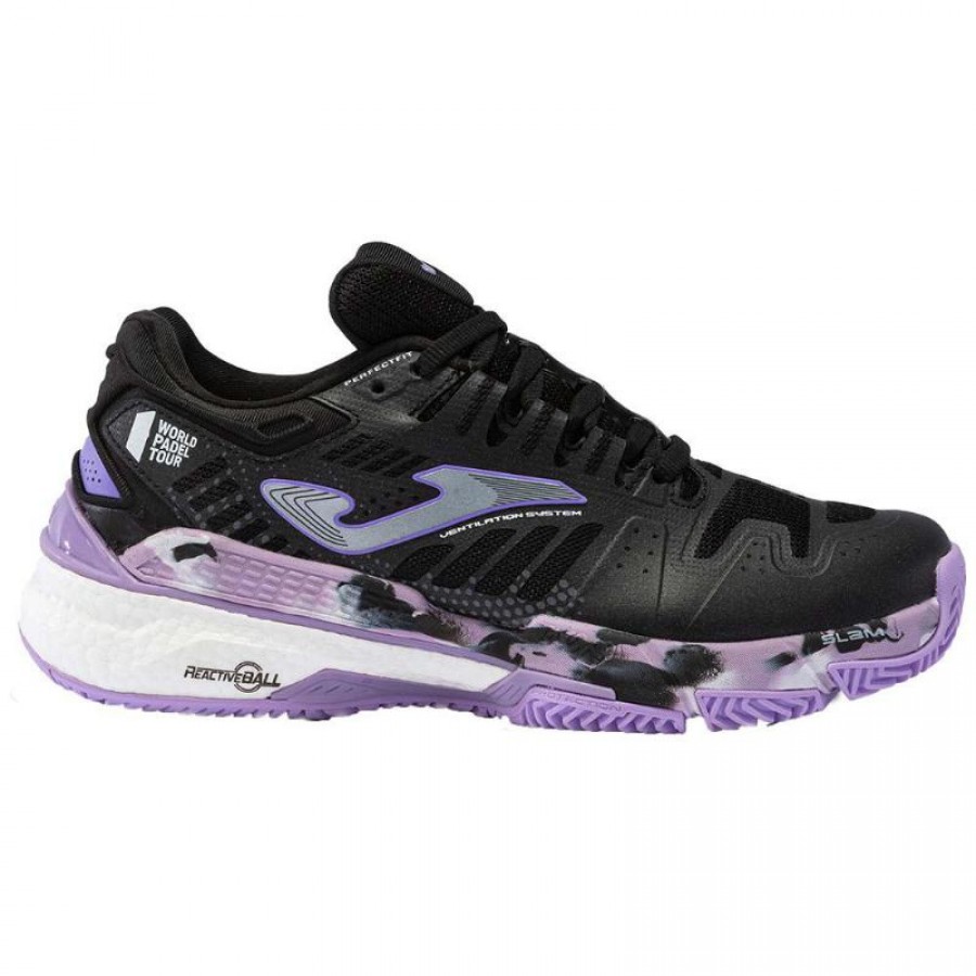 Joma WPT Slam 2301 Black Purple Women''s Sneakers