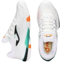 Joma Slam 2502 Baskets Blanc Turquoise  Offre - Pas cher