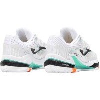 Joma Slam 2502 Baskets Blanc Turquoise  Offre - Pas cher