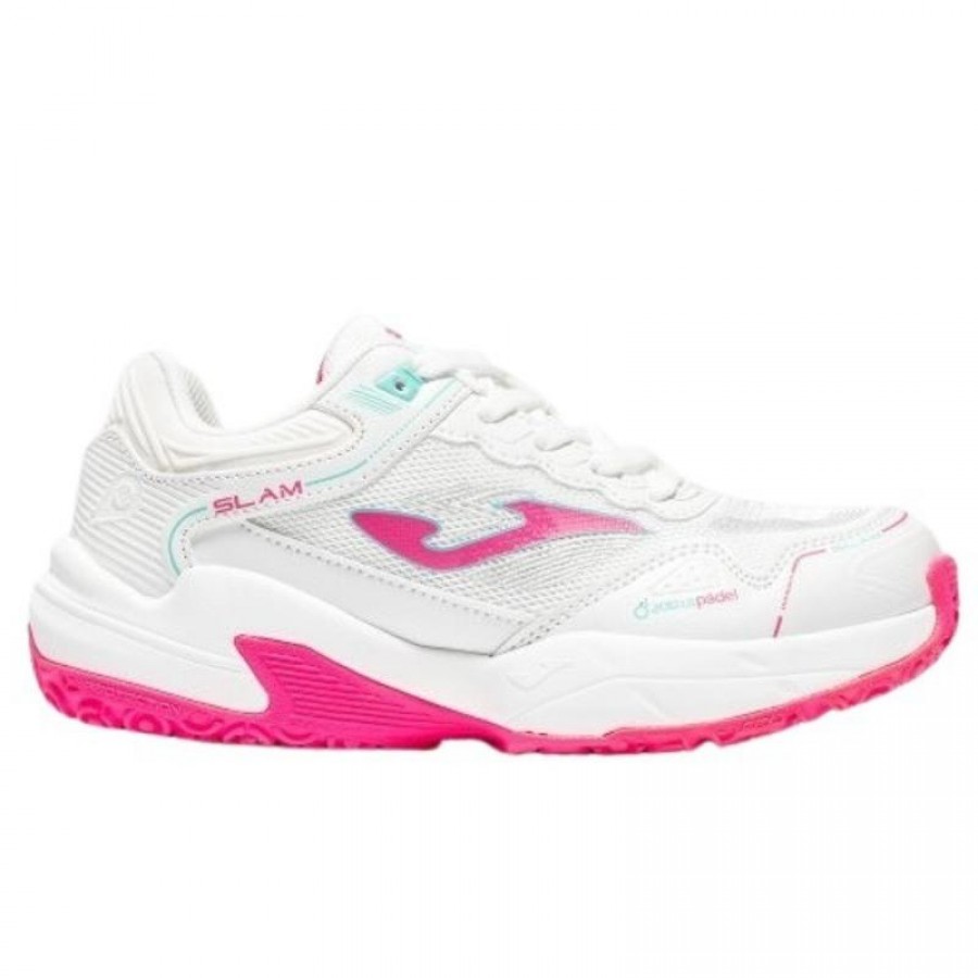Joma Slam 2602 Baskets Junior Blanches Rose