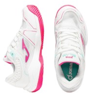 Joma Slam 2602 Baskets Junior Blanches Rose