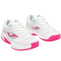 Joma Slam 2602 Baskets Junior Blanches Rose