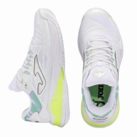 Joma Spin 2402 Blanc Vert Baskets Femme  Offre - Pas cher