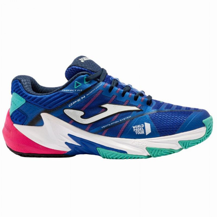 Joma WPT Open 2204 Bleu Turquoise Baskets  Offre - Pas cher