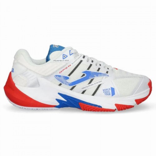 Joma WPT Open 2232 Branco Azul Vermelho Ténis Joma WPT Open 2232 Branco Azul Vermelho Ténis