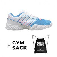 Zapatillas Kswiss Bigshot Light 4 Azul Blanco Rosa  Oferta + Barato
