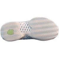 Baskets Femme Kswiss Express Light 3 HB TERRE BATTUE Blanc Bleu Vert  Offre - Pas cher