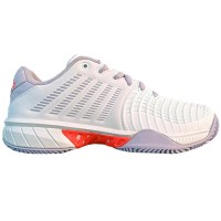 Baskets Femme Kswiss Express Light 3 HB CLAY Blanc Violet  Offre - Pas cher