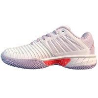 Baskets Femme Kswiss Express Light 3 HB CLAY Blanc Violet  Offre - Pas cher