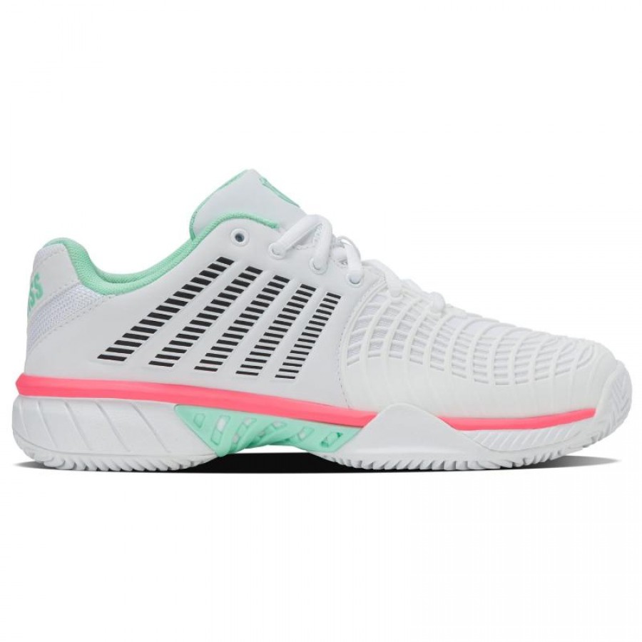 Kswiss Express Light 3 HB Clay Bianco Menta Rosa Sneakers Donna