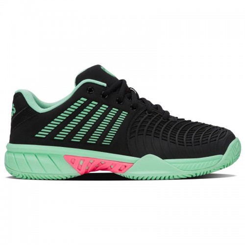 Kswiss Express Light 3 HB Clay Nero Menta Rosa Sneakers Donna Kswiss Express Light 3 HB Clay Nero Menta Rosa Sneakers Donna