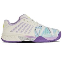 Zapatillas Kswiss Express Light 3 HB Padel Blanco Purpura Mujer  Oferta + Barato