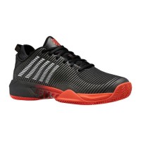 Zapatillas Kswiss Hypercourt Supreme HB Negro Rojo Blanco  Oferta + Barato