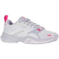Chaussures Femme Kswiss Speedex Padel White Neon Pink  Offre - Pas cher