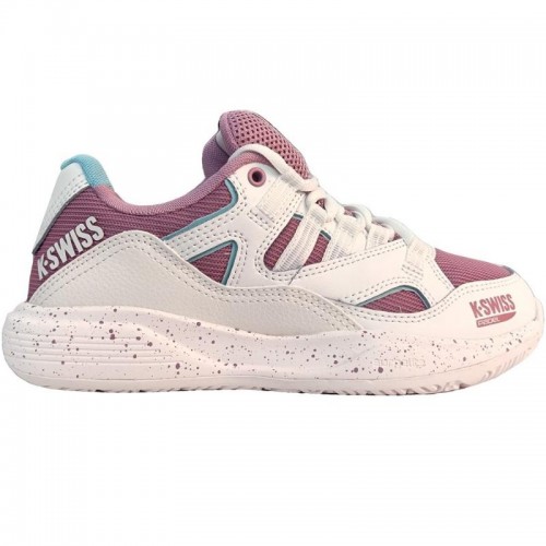 Kswiss Tura Team Padel Bianco Viola Sneakers Donna Kswiss Tura Team Padel Bianco Viola Sneakers Donna