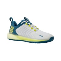 Tênis Kswiss Ultrashot 3 Flautor Amarelo Azul Branco  Oferta + Barato
