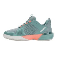 Tênis Kswiss Ultrashot 3 Branco Turquesa  Oferta + Barato