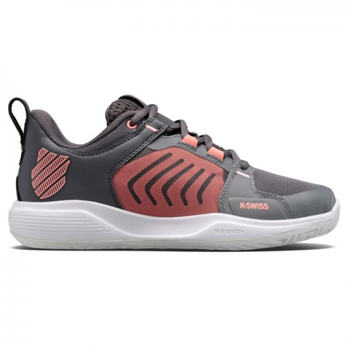 Kswiss Ultrashot Team Grigio Rosa Sneakers Donna Kswiss Ultrashot Team Grigio Rosa Sneakers Donna