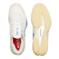 Chaussures Lacoste AG-LT23 Lite Terre Battue 124 Blanc Bleu  Offre - Pas cher