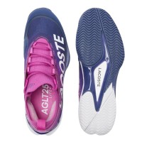 Baskets Lacoste AG-LT25 Lite 125 Bleu Foncé Rose  Offre - Pas cher