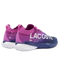 Baskets Lacoste AG-LT25 Lite 125 Bleu Foncé Rose  Offre - Pas cher