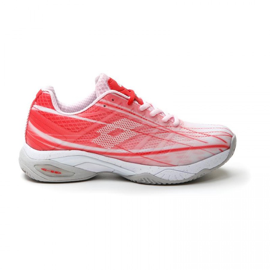 Baskets Lotto Mirage 300 Coquelicot Rouge Blanc Femmes