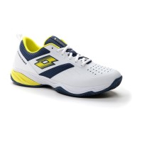 Zapatillas Lotto Superrapida 400 IV Blanco Amarillo Acido Azul Denim  Oferta + Barato