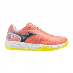 Tênis femininos Mizuno Wave Enforce Court 2 Padel Coral