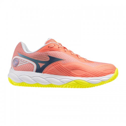Tênis femininos Mizuno Wave Enforce Court 2 Padel Coral