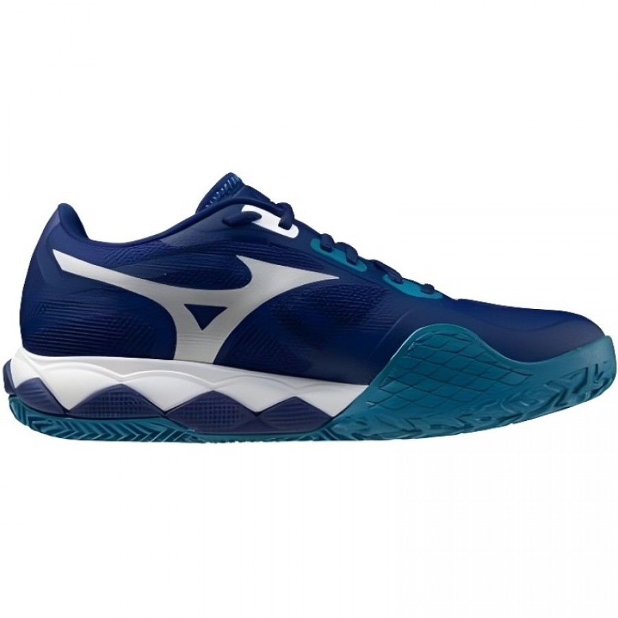Zapatillas Mizuno Wave Enforce Tour 2 Clay Azul Blanco  Oferta + Barato