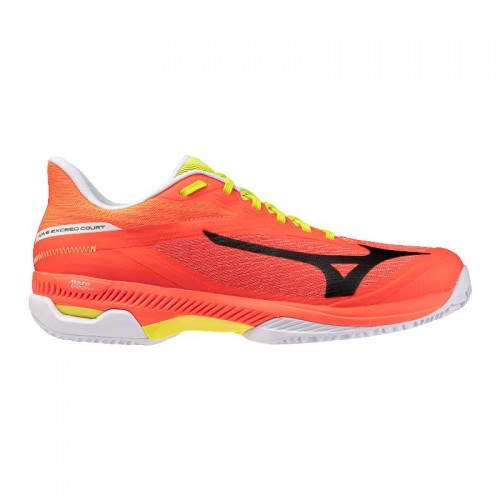 Tênis laranja Mizuno Wave Exceed Court Padel