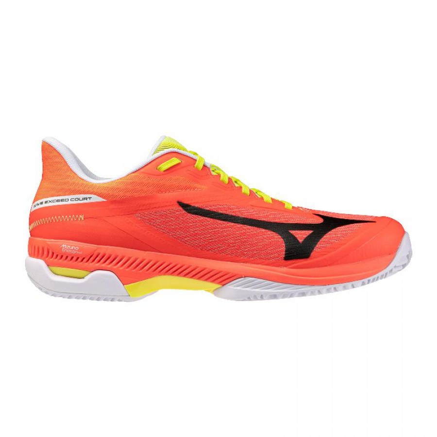 Tênis laranja Mizuno Wave Exceed Court Padel