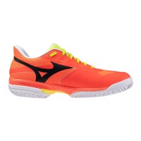 Tênis laranja Mizuno Wave Exceed Court Padel
