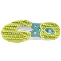 Baskets Femme Mizuno Wave Exceed Light 2 TERRE BATTUE Blanc Noir Lime  Offre - Pas cher