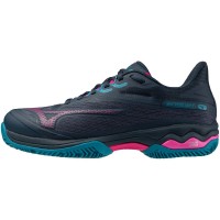 Mizuno Wave Exceed Light 2 Padel Azul Marinho Fúcsia Tênis Feminino  Oferta + Barato