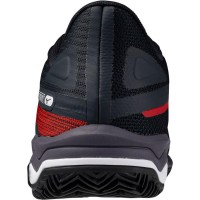 Zapatillas Mizuno Wave Exceed Light 2 Padel Negro Blanco Rojo  Oferta + Barato