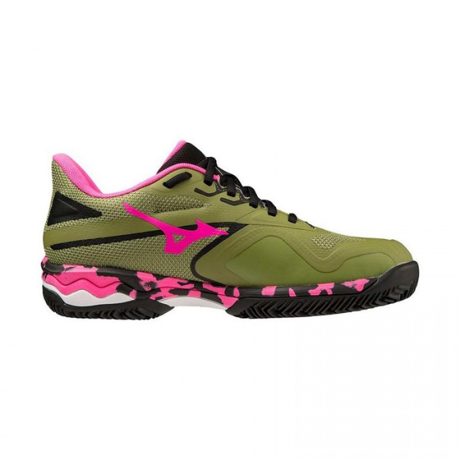 Zapatillas Mizuno Wave Exceed Light 2 Verde Fucsia Mujer