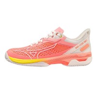 Tênis Mizuno Wave Exceed Tour 5 CC Coral Mulheres  Oferta + Barato
