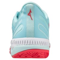 Tênis Mizuno Wave Exceed Tour 5 CC Turquesa Mulheres Brancas  Oferta + Barato
