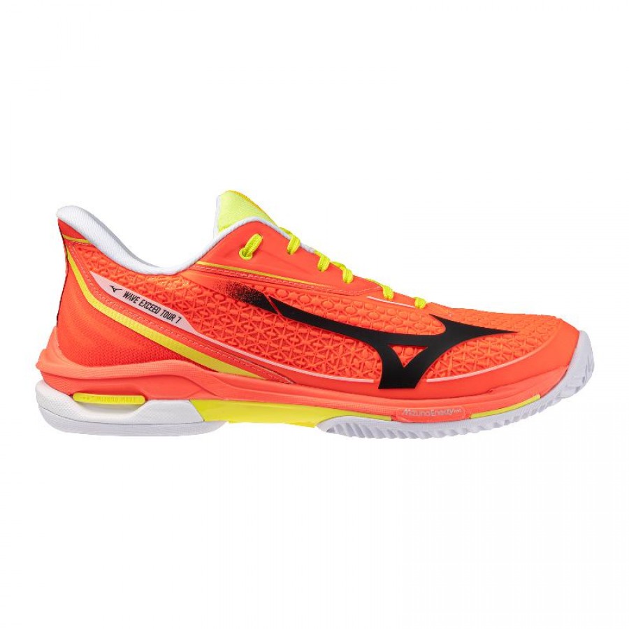 Tênis Laranja Padel Mizuno Wave Exceed Tour 7