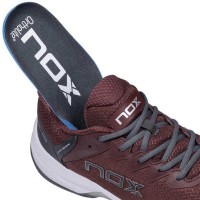 Nox ML10 Hexa Maroon Gunmetal Grey Shoes