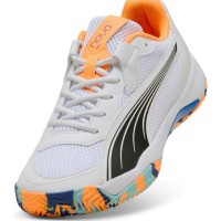 Puma Nova Court Blanc Orange Noir Baskets  Offre - Pas cher