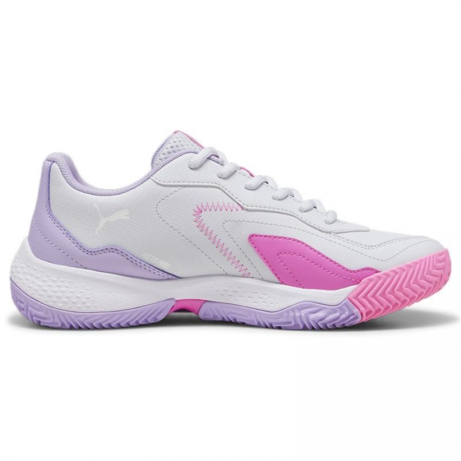 Zapatillas Puma Nova Smash Gris Blanco Violeta Mujer