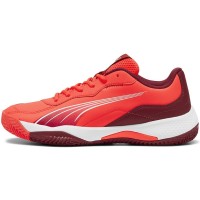 Puma Nova Smash Red White Burgundy Sneakers  Offer + Cheap