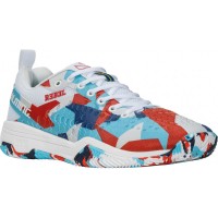 Zapatillas Salming Rebel Camo Blanco Rojo Azul